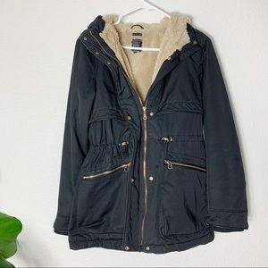 Zara Fur Parka Jacket